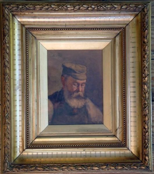 Portrait Of A Bearded Man Oil Painting by Herbert James Draper