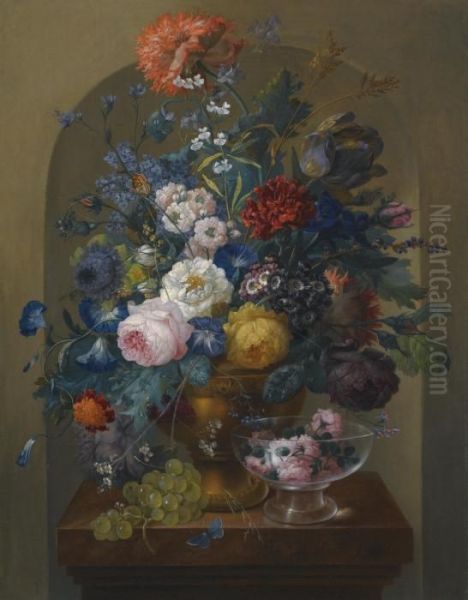 Still Life Oil Painting by Johann Baptist Drechsler