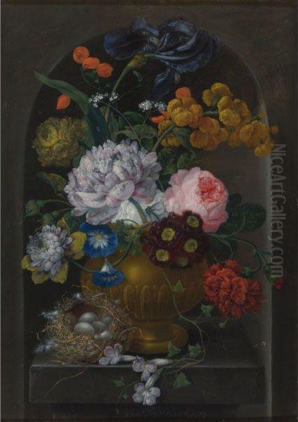 Still Life Oil Painting by Johann Baptist Drechsler