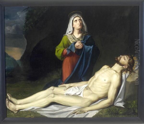 Pieta Oil Painting by Nicolaus Drexel