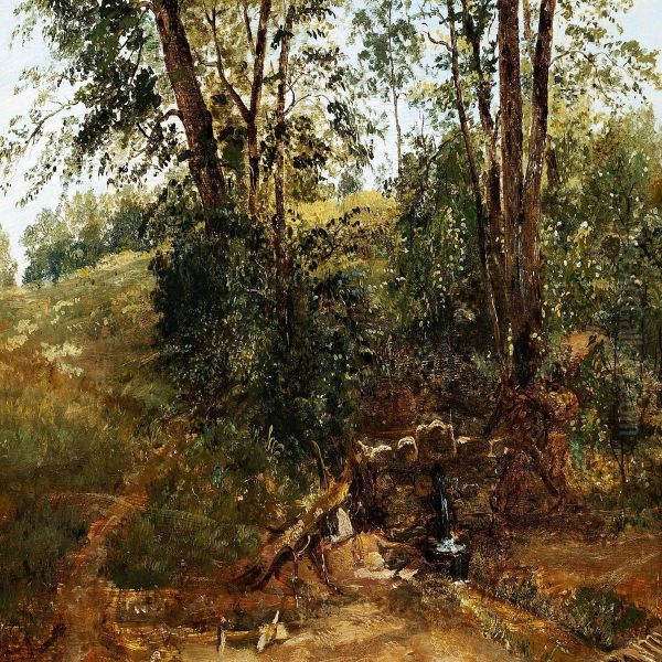 The Caroline Spring Near Naesby, Funen Oil Painting by Dankvart Dreyer