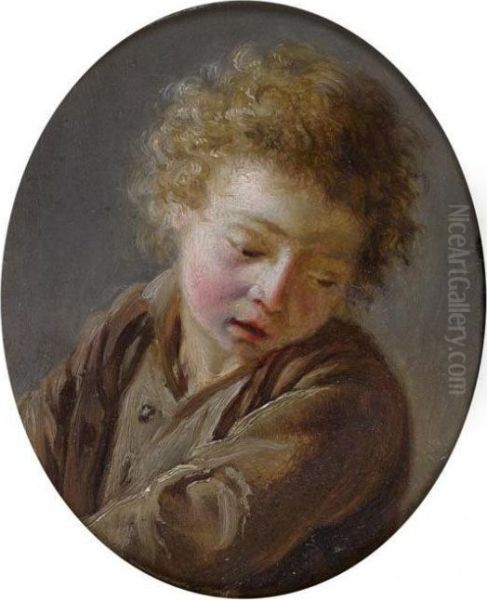 Portrait D'enfant Oil Painting by Martin Drolling Oberbergheim