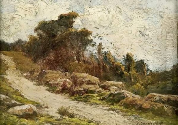 Chemin Aux Grands Rochers Oil Painting by Alexandre Dronsart