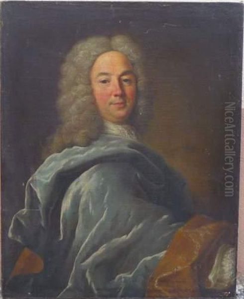 Portrait D'homme Oil Painting by Hubert Drouais