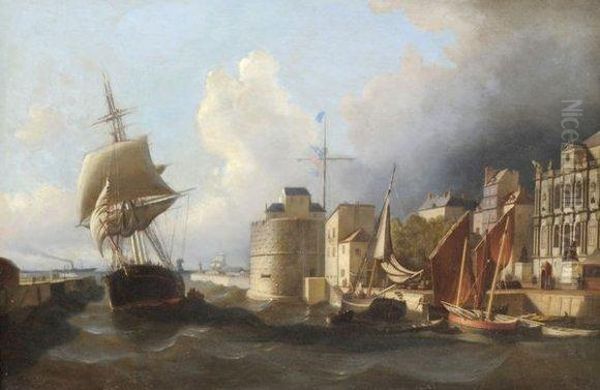 Vue Du Havre Oil Painting by Armand Drouin