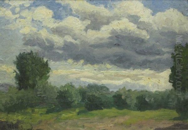 Voralpenlandschaft Oil Painting by Hermann Druck