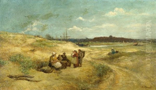 Rastende Bauern Und Fischer Oil Painting by Antoine Druet