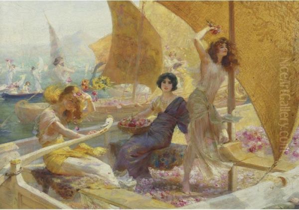 The Battle Of Flowers by Arthur Drummond