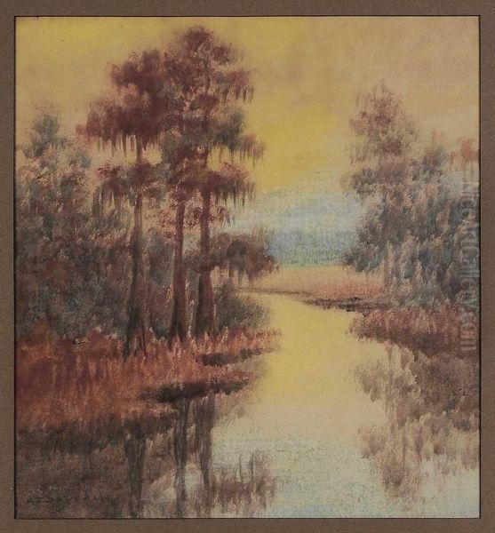 In The Bayou Oil Painting by Alexander John Drysdale