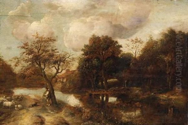 Shepherd Idyll Oil Painting by Guillam de Vos