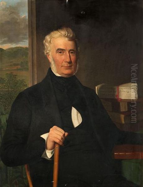 Portrait Of Thomas Dyer, Esq. Oil Painting by Samuel F. Dubois