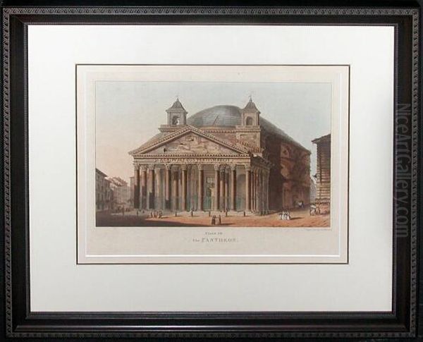 Temple Of Jupiter Tonans And The Pantheon Oil Painting by Matthew Dubourg