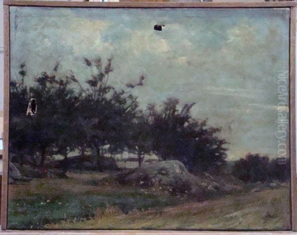 Paysage, La Prairie Oil Painting by Leon Pierre Ducaruge