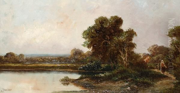 River Landscapes Oil Painting by Jack Ducker