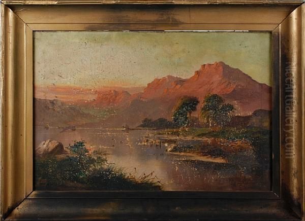 Lake Landscape Oil Painting by Jack Ducker