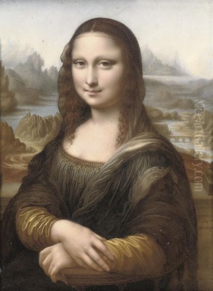 The Mona Lisa Oil Painting by Marie-Adelaide Ducluzeau