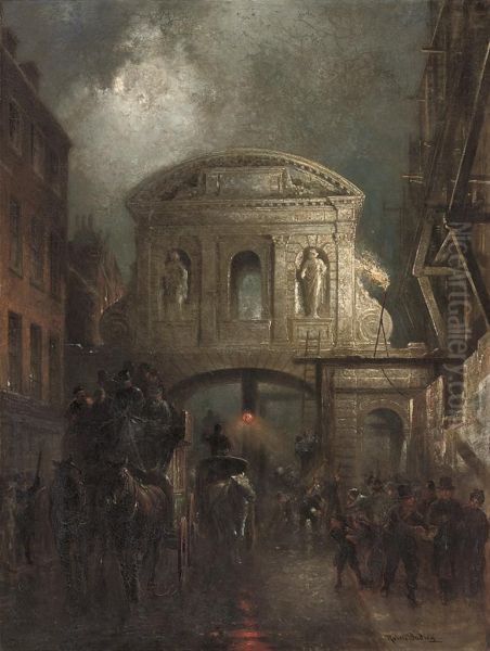 Temple Bar Oil Painting by Robert Charles Dudley