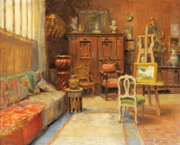 Interior Of A Room Oil Painting by Frederic Dufaux