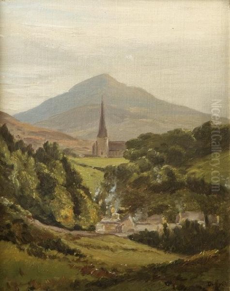 The Village Of Enniskerry Oil Painting by Patrick Vincent Duffy