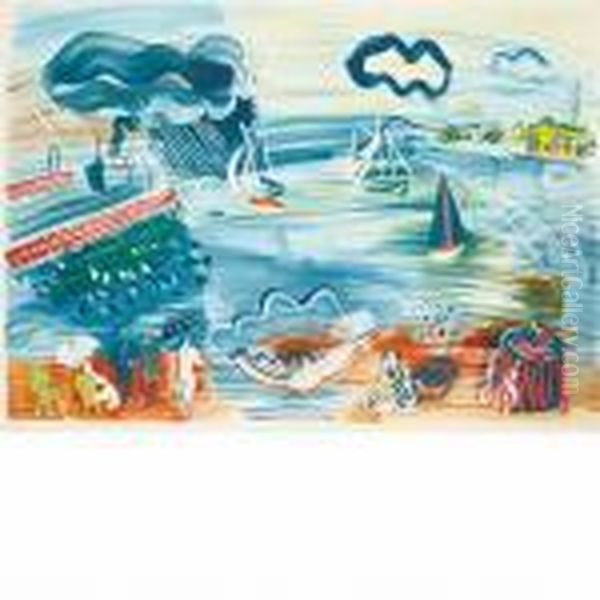 Le Havre Oil Painting by Raoul Dufy