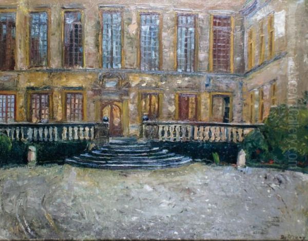 Le Chateau De Flecheres Oil Painting by Georges Leon Dufrenoy