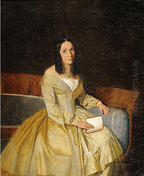 Ritratto Di Gentildonna Oil Painting by Antonio Dugoni