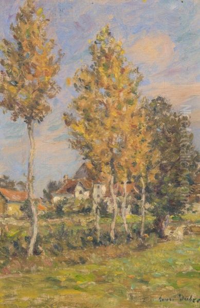 Vue De Revery Dans Le Lot Oil Painting by Henri Aime Duhem