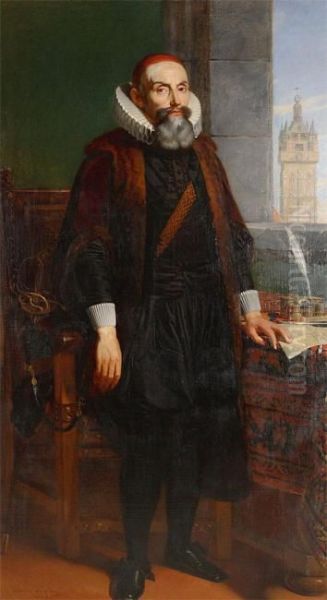 Official Portrait Of Johan Van Havre Oil Painting by Edward Dujardin