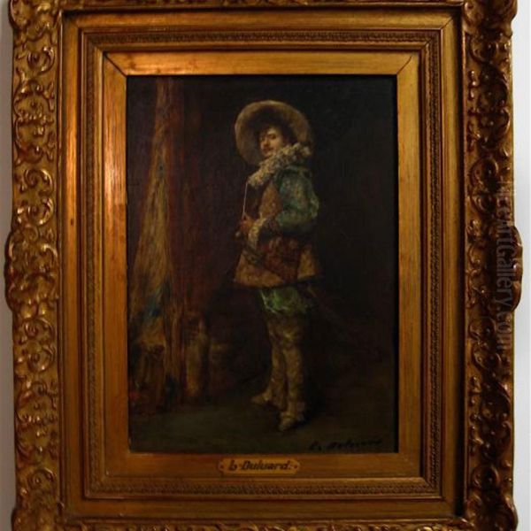 A Cavalier With His Sword Oil Painting by Hippolyte F. Leon Duluard