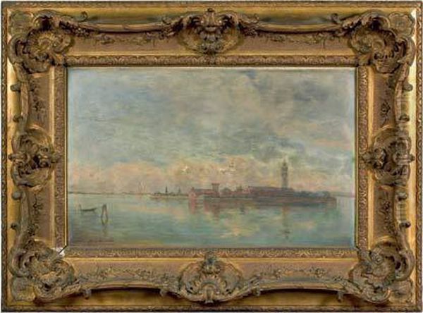 Venise Oil Painting by Hippolyte F. Leon Duluard