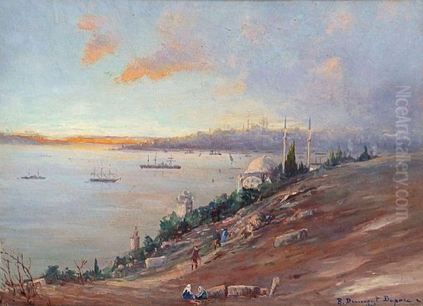 Vue Distambul Oil Painting by Robert Dumont-Duparc