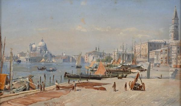 Venedig. Oil Painting by Jean-Marc Dunant-Vallier