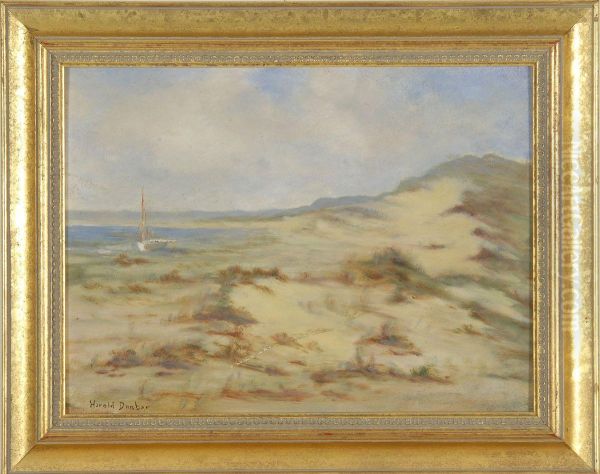 Dunes - Hazy Day Oil Painting by Harold C. Dunbar