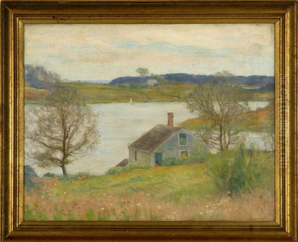 Cape Cod Landscape Oil Painting by Harold C. Dunbar