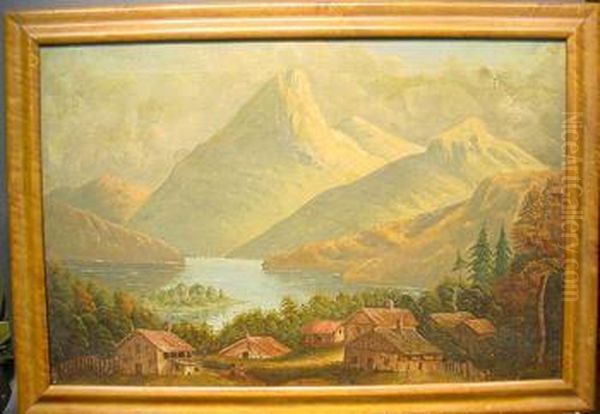 Adirondack Valley Oil Painting by Charles Henry B. Duncan