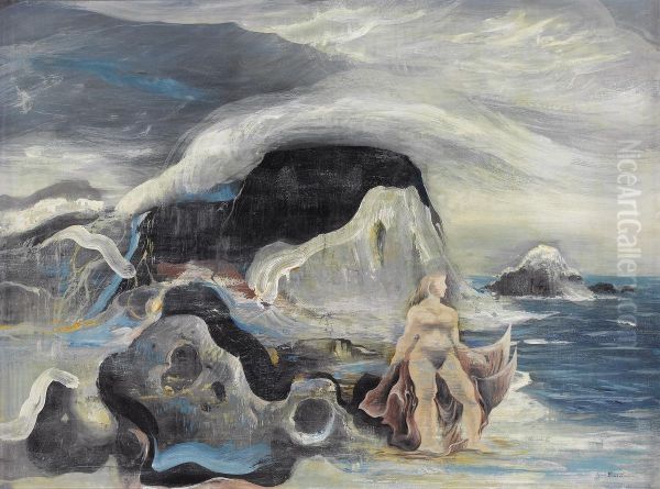 Nymph By The Sea Oil Painting by Thomas Duncan