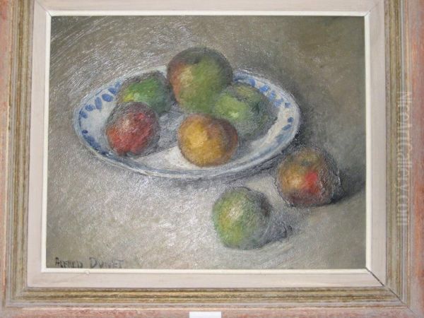 Nature Morte Aux Pommes Oil Painting by Alfred Dunet