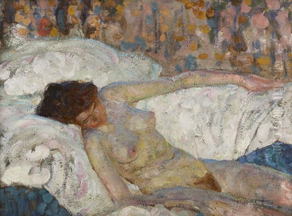 Reclining Nude by Harvey T. Dunn