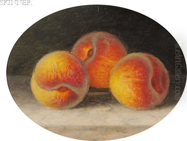 Still Life With Peaches Oil Painting by Robert Spear Dunning