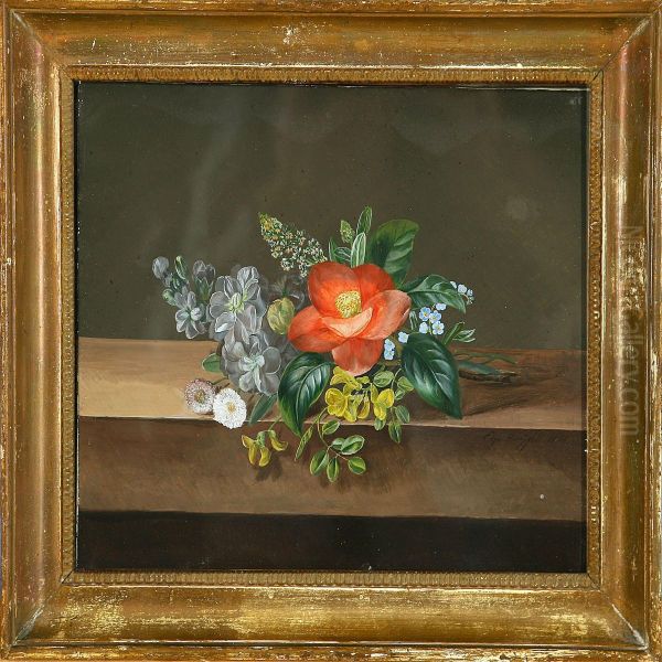 Flower Bouquet Oil Painting by Eliza Duntzfelt