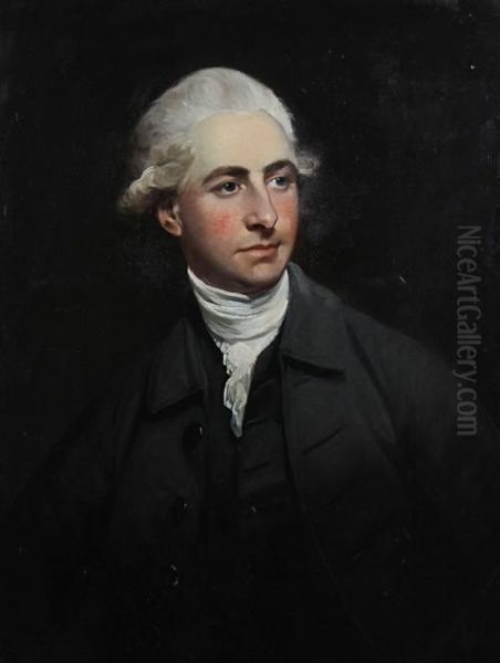 Portrait Of A Gentleman Wearing A Dark Jacket Oil Painting by Dupont Gainsborough