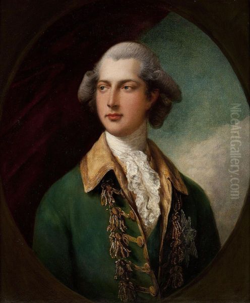 Half Length Portrait Of Henry Frederick, Duke Of Cumberland Oil Painting by Dupont Gainsborough