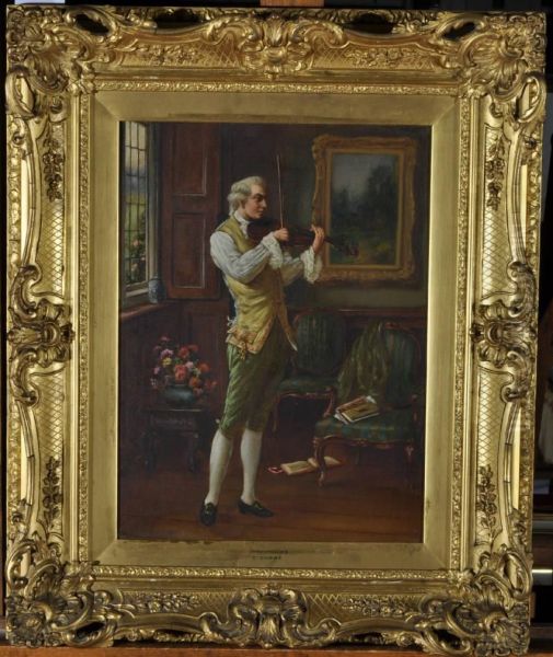 Genre Portrait Of A Violinist