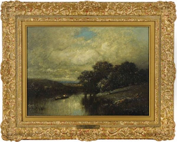 Apres L'orage Oil Painting by Jules Dupre