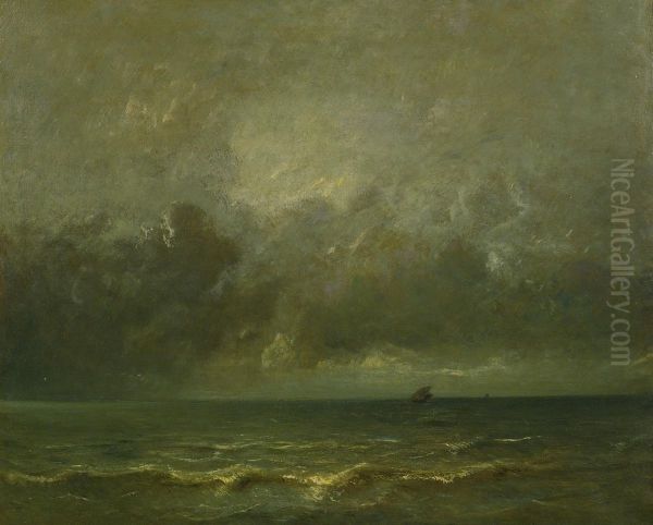 Calm Before The Storm Oil Painting by Jules Dupre