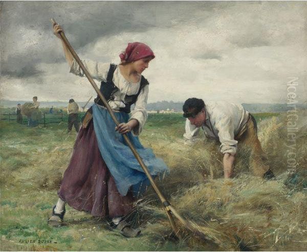 Harvesters Oil Painting by Julien Dupre