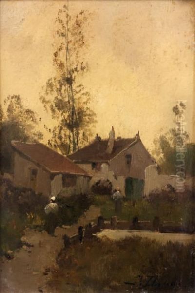 La Ferme Oil Painting by Paul Michel Dupuy