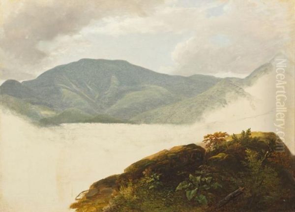 Hudson River Sketch Oil Painting by Asher Brown Durand