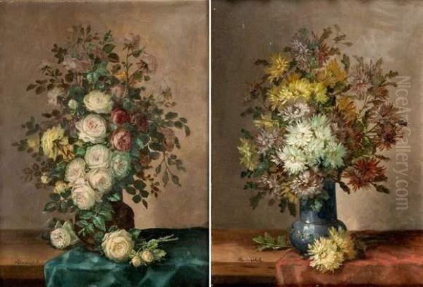 Bouquets De Fleurs Oil Painting by Durandel