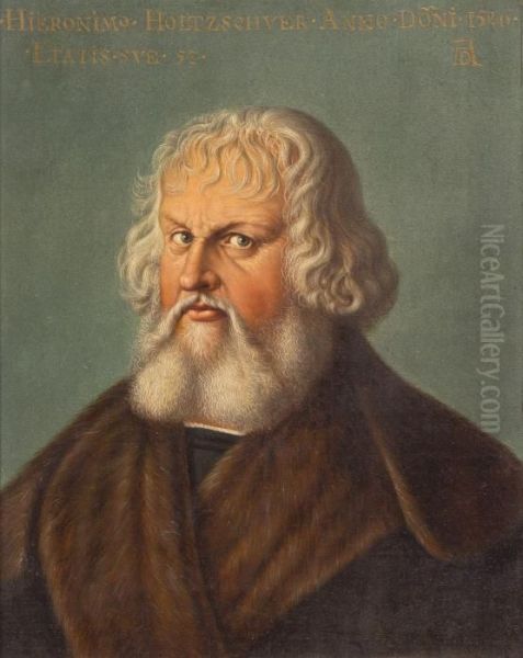 Portrait Of Hieronymus Holzschuher Oil Painting by Albrecht Durer